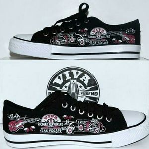 VLV Rockabilly Pin Up Hot Rod  Shoes
